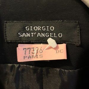 Giorgio Sant Angelo Black Dress Blazer size 6